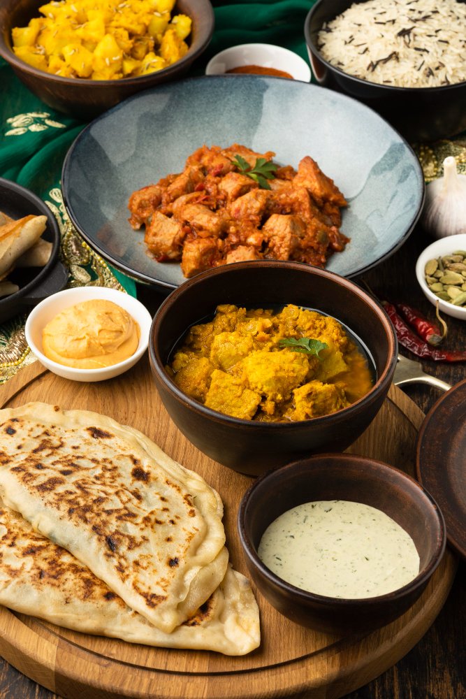 Variety of authentic Indian dishes at Curry Lounge Artesia